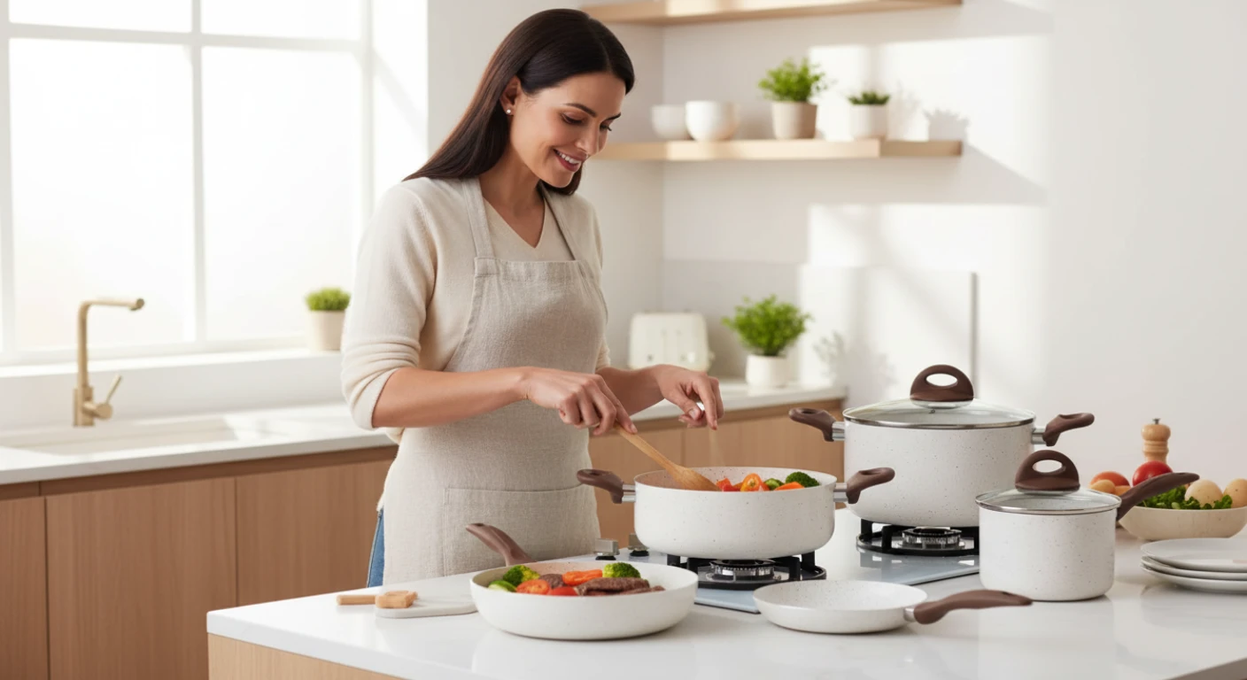 O que é panela com material antiaderente e para quais preparos ela é indicada? Conjunto de panelas antiaderente recomendado por consumidores