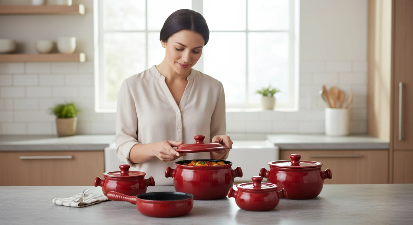Panelas de cerâmica são fáceis de limpar e práticas para o dia a dia