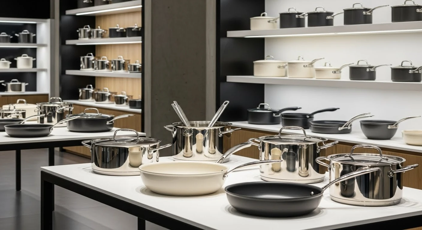 Panelas fáceis de usar e limpar