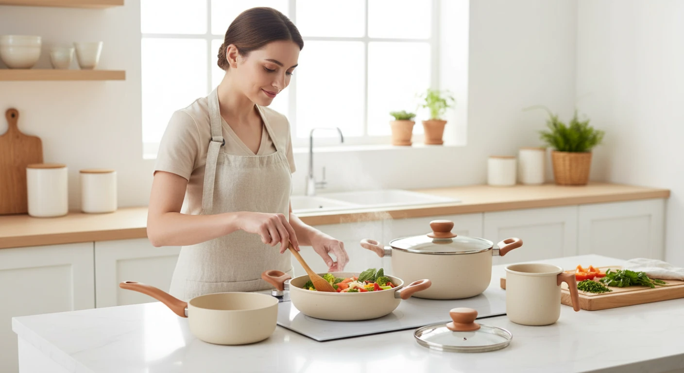 O que é panela com interior antiaderente e para quais preparos ela é indicada? Conjunto de panelas antiaderentes indicado para o dia a dia