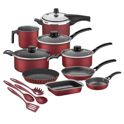 Jogo de Panelas Turim 13 Peças Antiaderente com Panela de Pressão Jogo de Panelas 13 Peças Antiaderente com Panela de Pressão