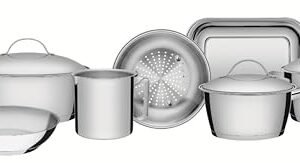 Jogo de Panelas com Fundo Triplo 7 Peça Tramontina Inox